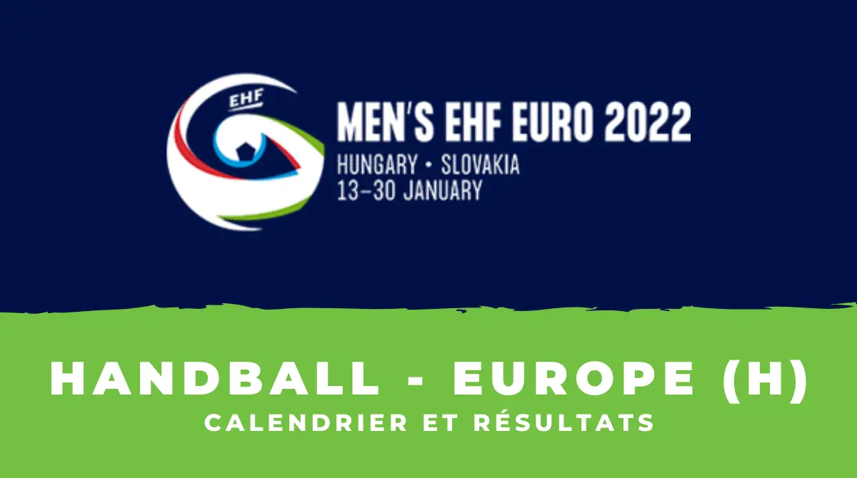 Championnats dEurope masculin handball 2022 Calendrier et resultats